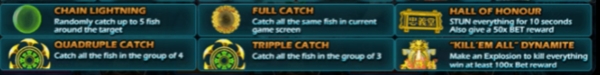 ฟีเจอร์พิเศษของเกม Fish hunter