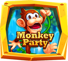 Monkey Party เกมสล็อตสไตล์น่ารัก เจ้าลิงแสนซน