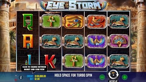 รูปแบบเกมสล็อต Eye of The Storm