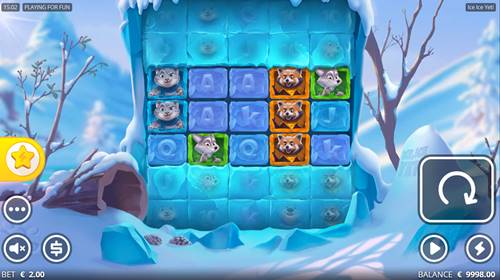 รูปแบบของเกมสล็อต Ice Ice Yeti