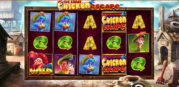 รูปแบบเกมสล็อต The Great Chicken Escape
