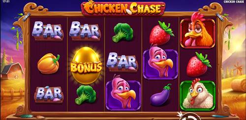 รูปแบบเกมสล็อต Chicken Chase