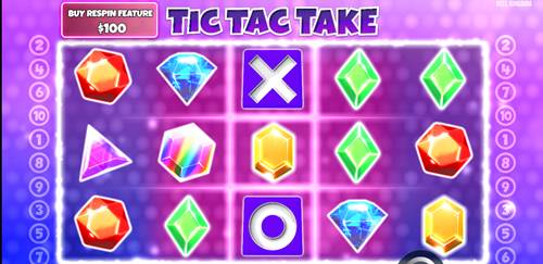 รูปแบบเกมสล็อต Tic Tac Take