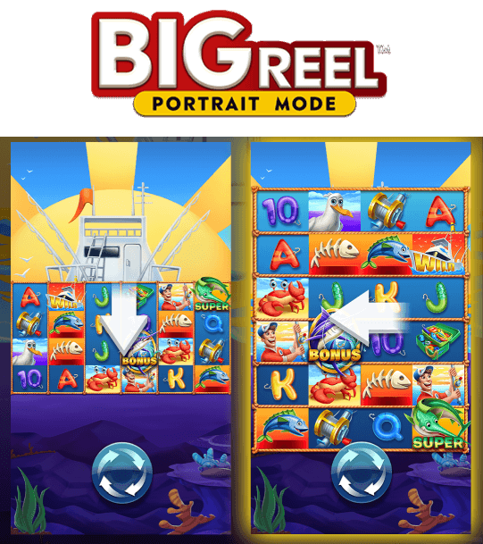 โหมด BIG REEL Portrait เกม 4 Fantastic Fish