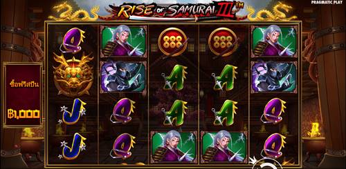 รูปแบบเกมสล็อต Rise of Samurai 3