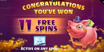 ฟีเจอร์ Free Spins เกม Bankin Bacon