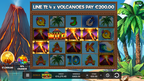 Winfall in Paradise Jackpot