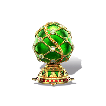 สัญลักษณ์ ไข่ฟาแบร์เซสีเขียว เกม Tsar Treasures