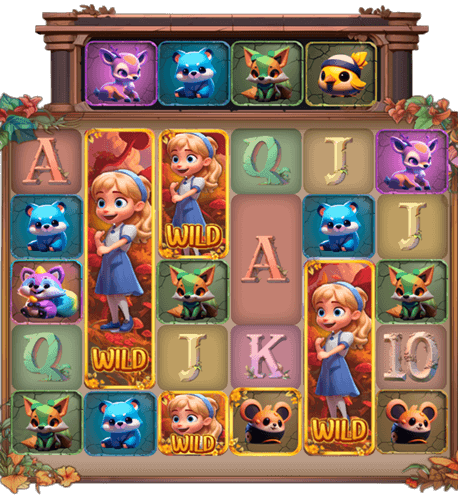 ฟีเจอร์พิเศษ Wilds-on-the-Way เกม Alice's Wonders