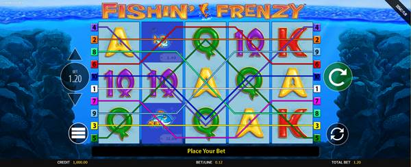 รูปแบบการเล่นเกม ตกปลา Fishin’ Frenzy Fortune Spins