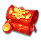 สัญลักษณ์ กระเป๋าแดง เกม Blessing of the Dragon