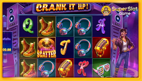 ทดลองเล่นสล็อต Crank it Up เกมสล็อตนักดนตรีร็อก เกมใหม่ 2024